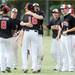 Milan High School baseball players celebrate beating Colderwater High School 1-0 in the MHSAA baseball quarterfinals against at Nichols Field at Bailey Park in Battle Creek on Tuesday, June 11, 2013. Melanie Maxwell | AnnArbor.com